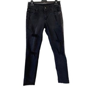 GARAGE black frayed jeans, Sz.3